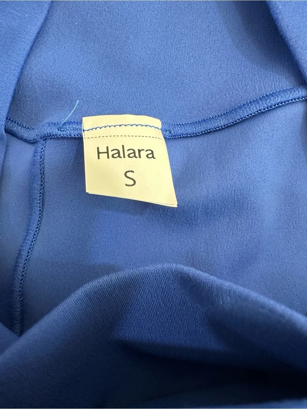 HALARA Cross-Waist Bike Shorts - Blue
